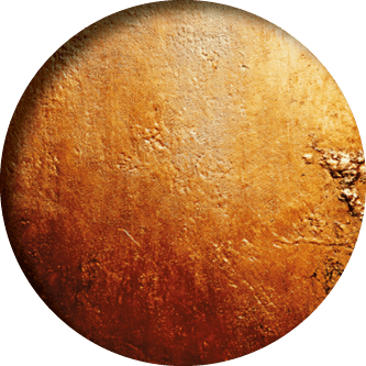 Painting of a wall with a lot of texture and a lot of brown and orange colors. The painting has a lot of texture and the colors are very bold