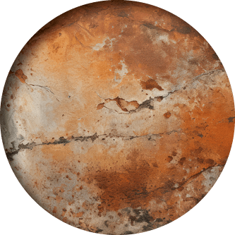 Close-up of a rusted metal surface, textured, aged by time