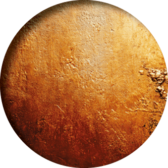 Painting of a wall with a lot of texture and a lot of brown and orange colors. The painting has a lot of texture and the colors are very bold